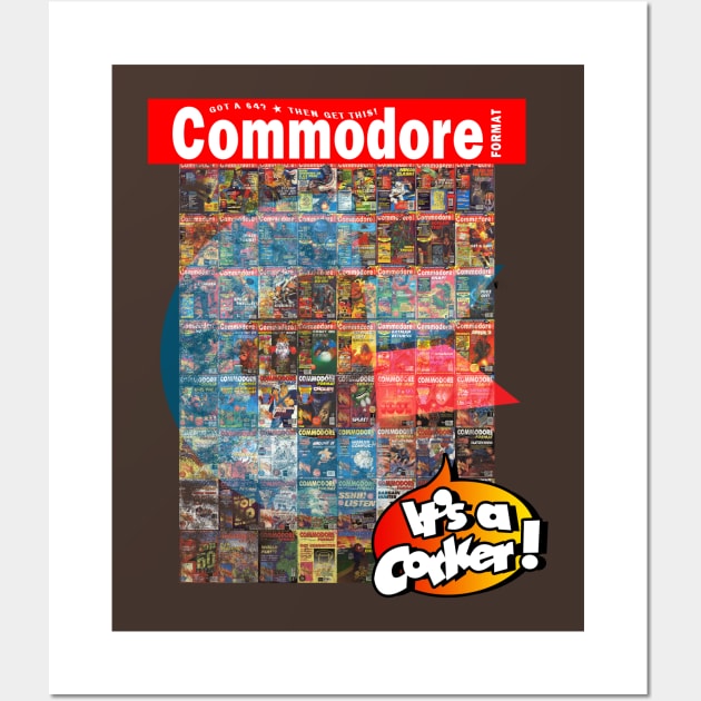 Classic Commodore 64 Commodore Format Covers Wall Art by Meta Cortex